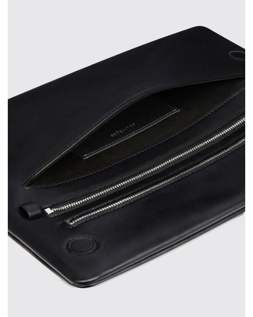 Courreges Black CourrÈ Ges Cuff Leather Shoulder Bag With Adjustable Strap