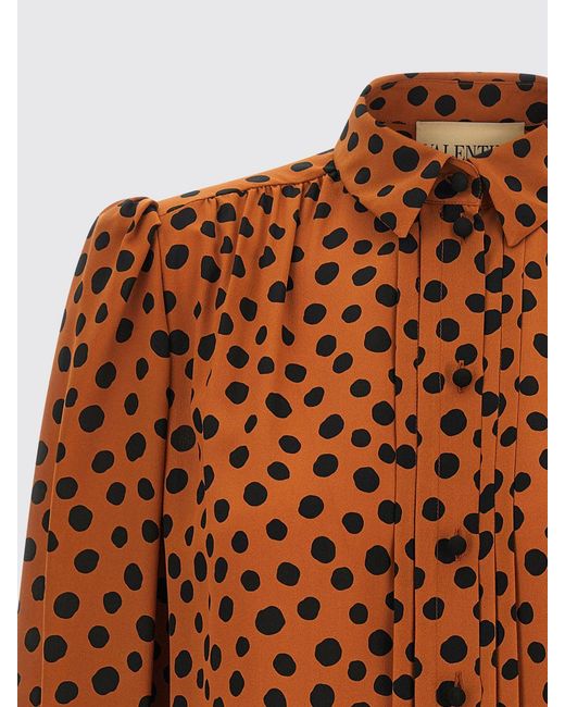 Valentino Multicolor Polka Dot Silk Shirt