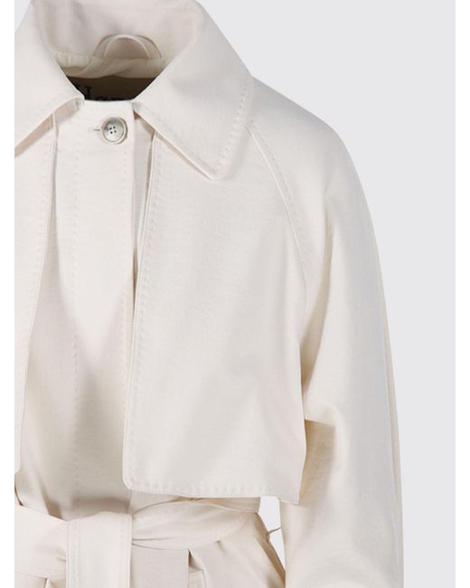 Herno Natural Knee-Length Single-Breasted Trench Coat