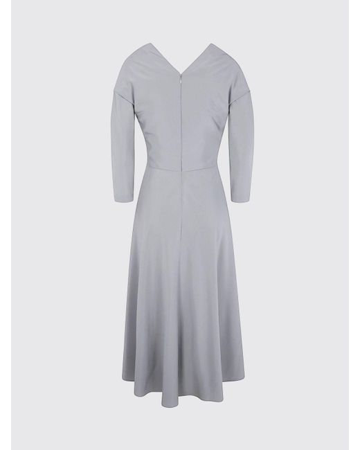 Alberta Ferretti Gray Dress