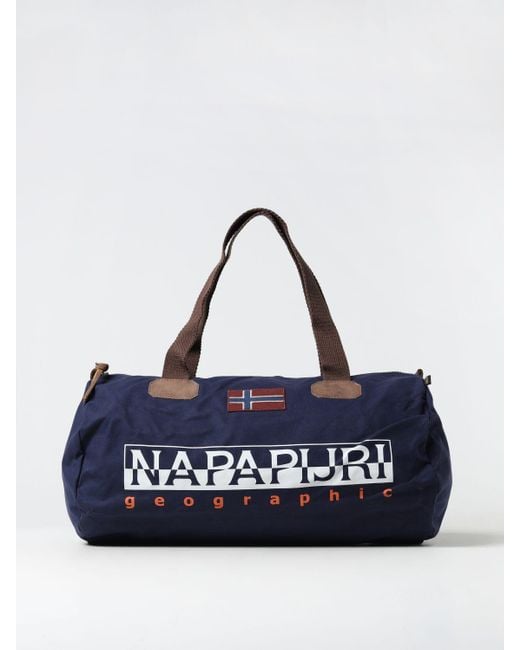 Napapijri Blue Travel Bag for men
