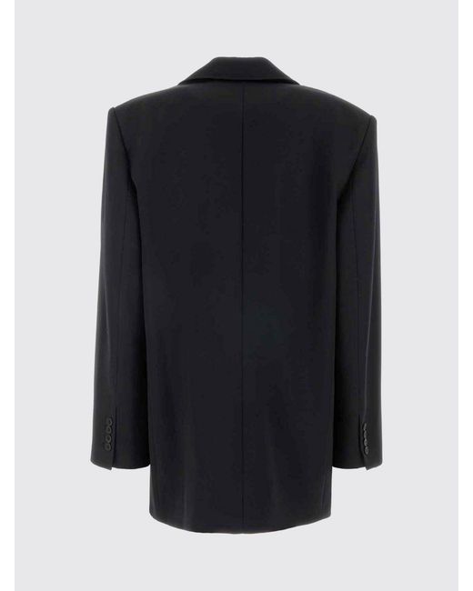 The Attico Blue Single-Breasted Virgin Wool Blazer