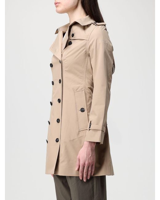 Save The Duck Natural Double-Breasted Trench Coat