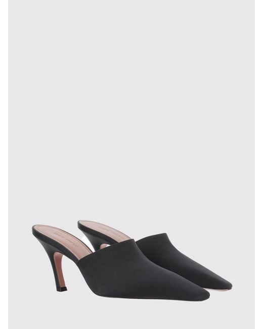 AMINA MUADDI Black Jamie Square-Toe Mules