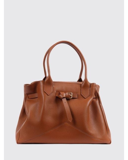 Ballantyne Brown Kate Grained Calf Leather Shoulder Bag