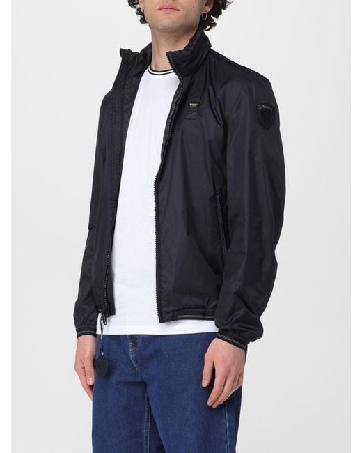 Blauer Blue Polyester Bomber Jacket for men