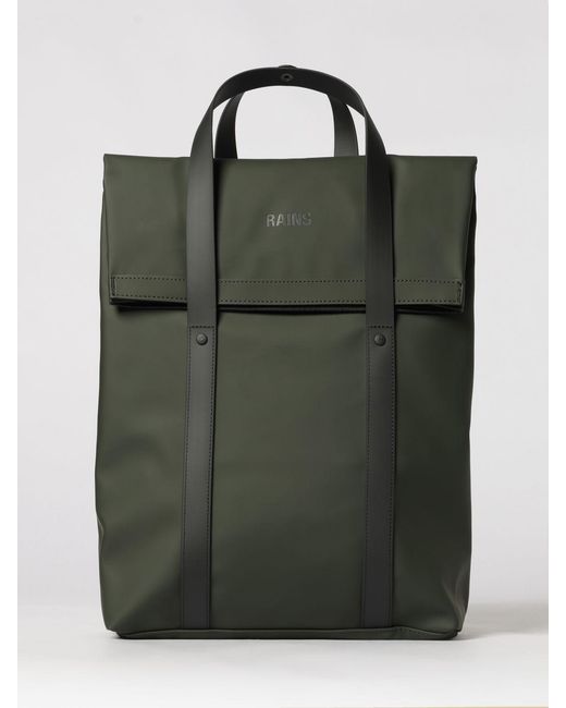 Rains Green 2 Way Tote Backpack for men