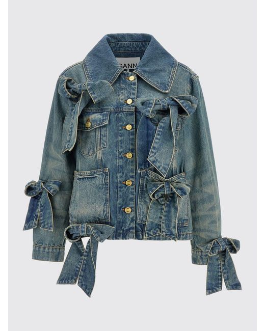Ganni Blue Denim Jacket