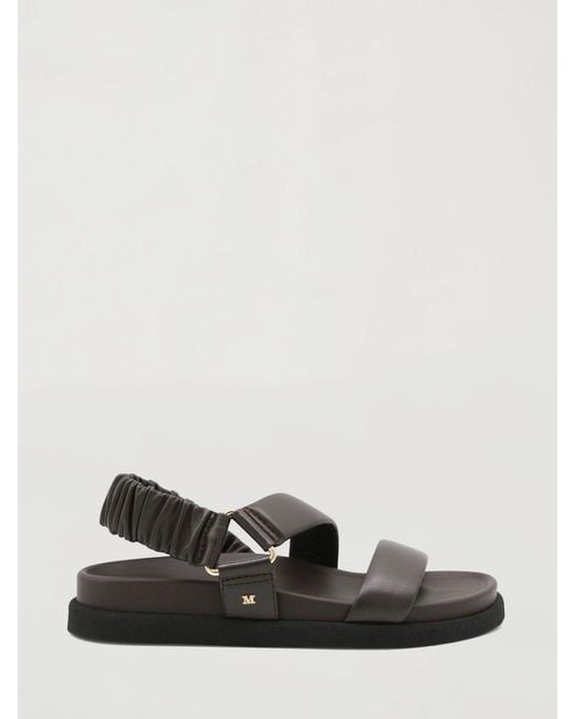 Max Mara White Leather Sandals