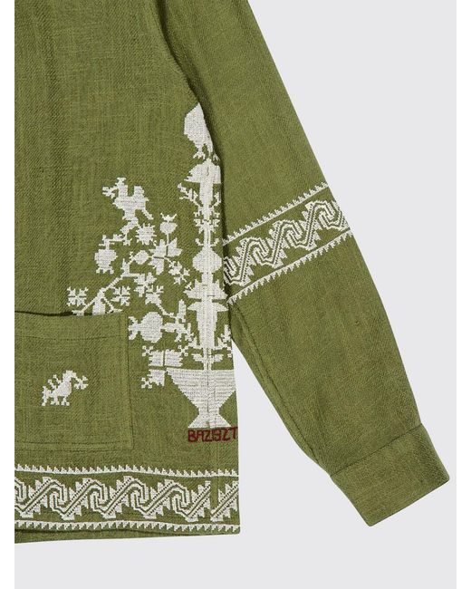 BAZISZT Green T-Shirt for men