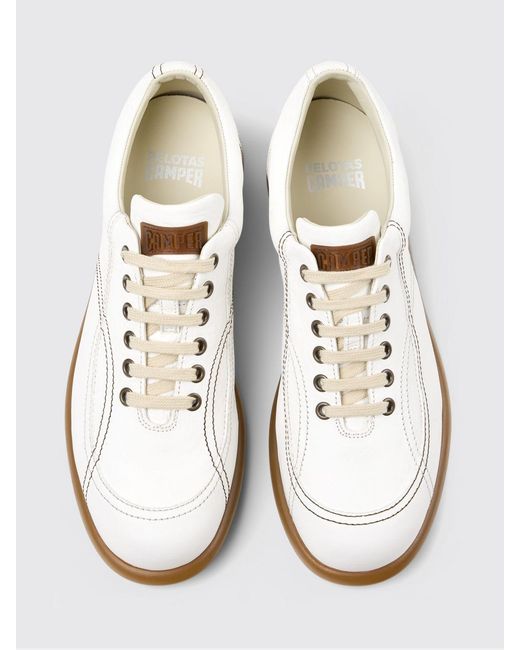 Camper White Twins Leather Sneakers for men