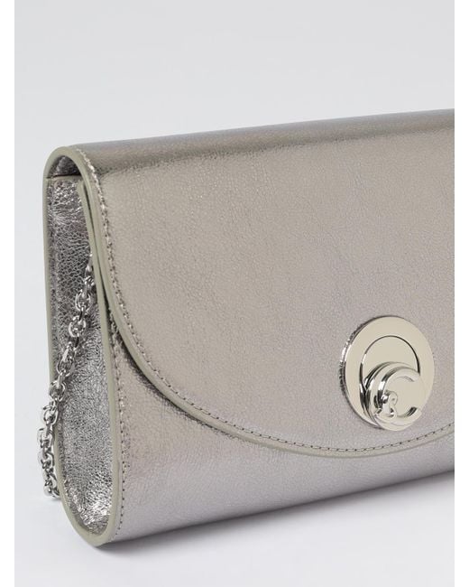 Coccinelle Gray Nikla Leather Bag
