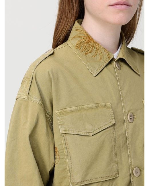 Mason's Green Stretch Cotton Utility Jacket