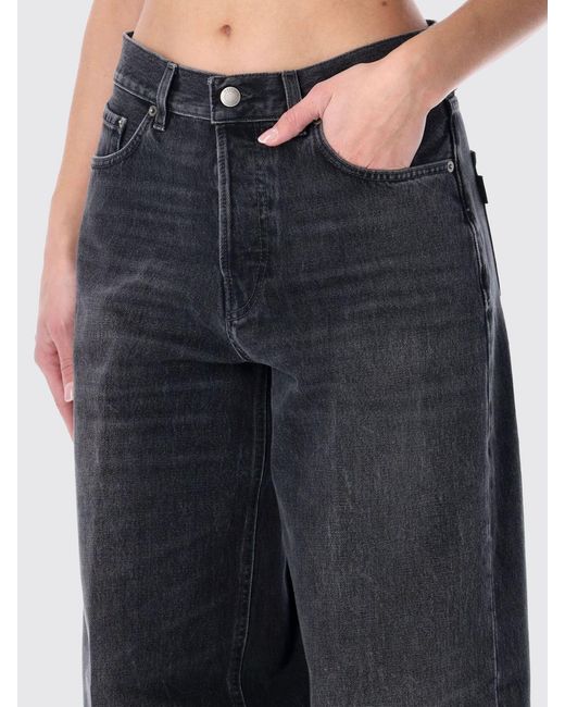 Jeans Anchos De Haikure de color Blue