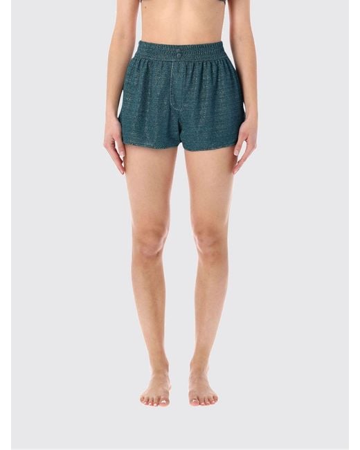 Oseree Blue Lurex Swim Shorts