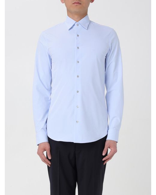 Michael Kors Blue Classic Longsleeve Dress Shirt for men