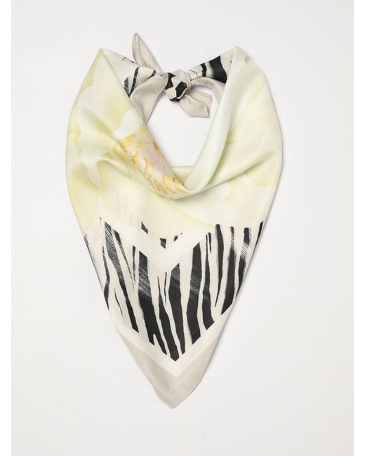 Liu Jo Natural Floral Animal Print Scarf