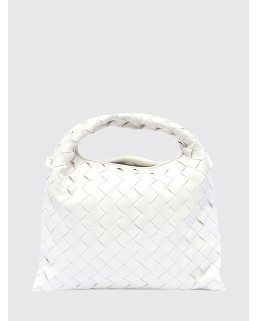 Bottega Veneta White Hop Woven Leather Bag