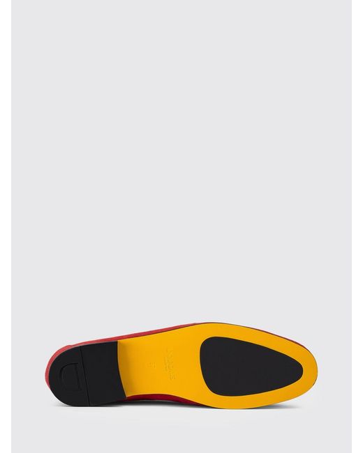 Doucal's Red Suede Loafers With Bit