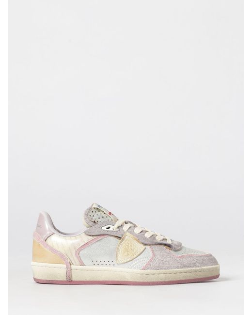 Philippe Model Natural Pgal Used Leather Sneakers