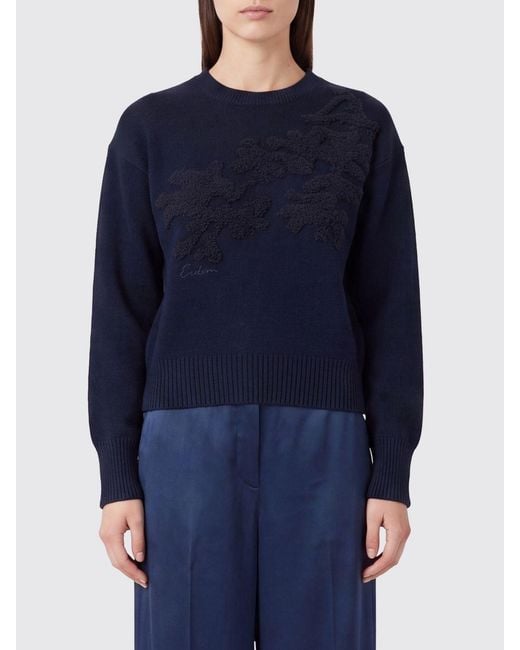 Erdem Blue Crewneck Jumper