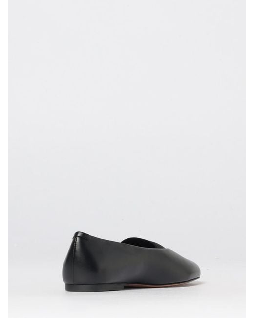 Jil Sander White Elyss Leather Ballerina Flats