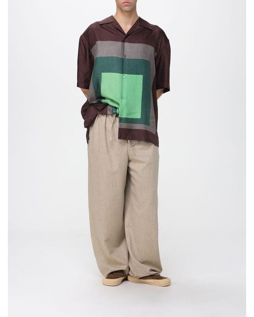 Loewe Green Short Sleeve Shirt for men