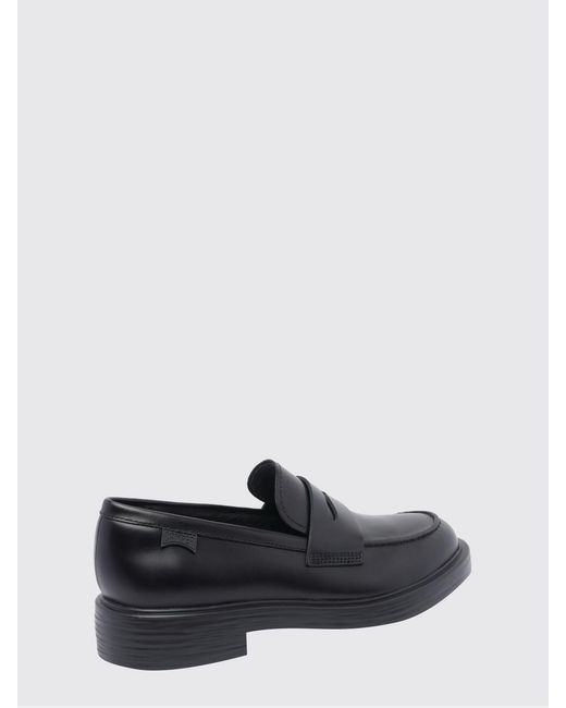Camper Gray Dean Leather Loafers for men