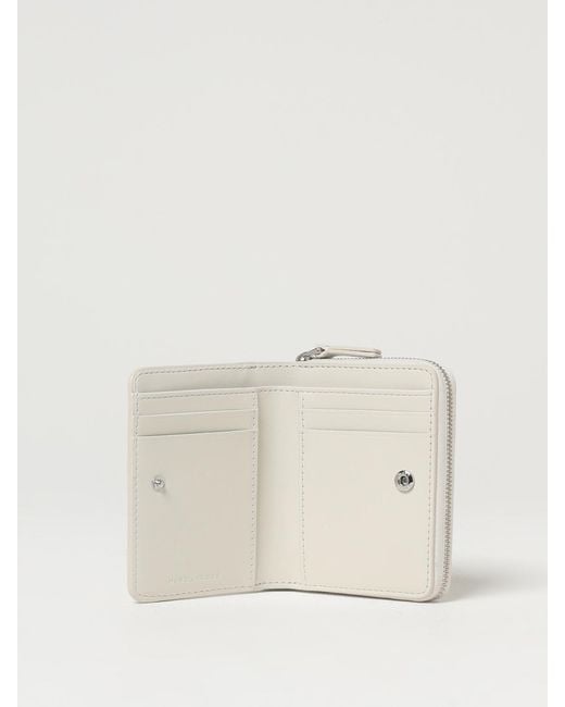Marc Jacobs Natural Mini Compact Leather Wallet