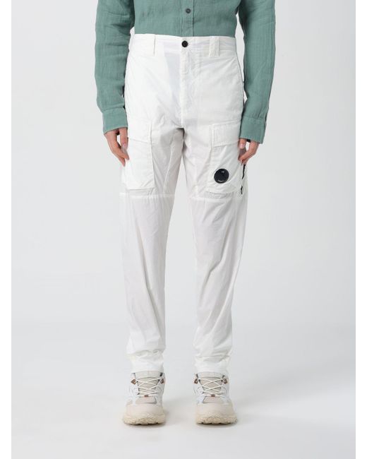 Pantalón C P Company de hombre de color White