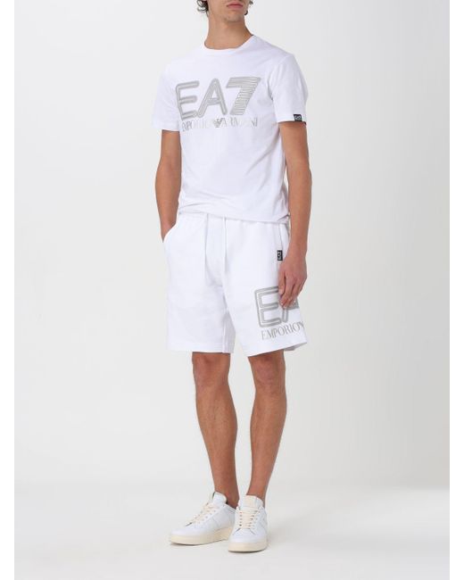 Pantaloncino di EA7 in White da Uomo