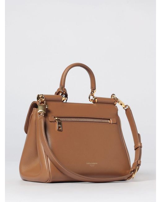 Dolce & Gabbana Brown Dolce &Amp Gabbana My Sicily Plongé Leather Bag