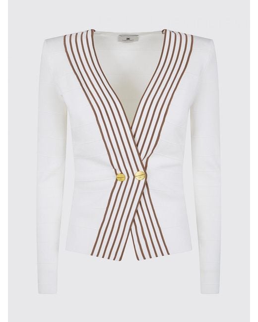 Elisabetta Franchi White Knit Top