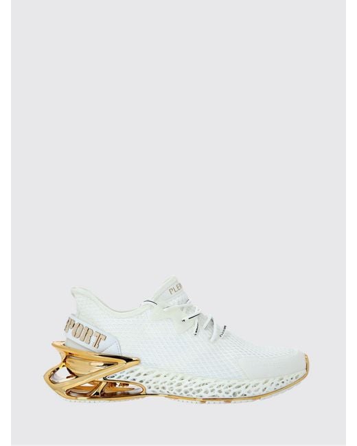 Philipp Plein White Philipp Plein Thunder Force Gen.X-01 Mesh Low-Top Sneakers for men