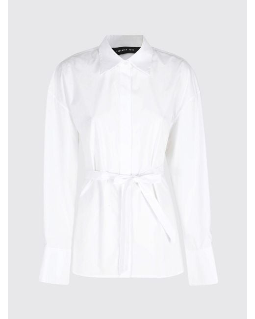 FEDERICA TOSI White Cotton Poplin Shirt