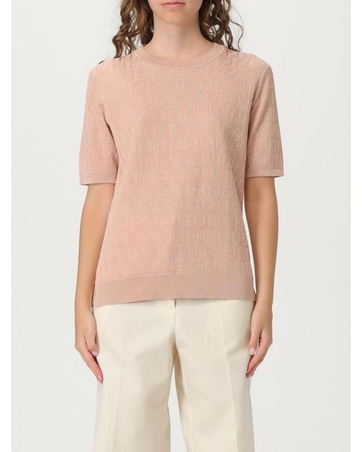 Camiseta Mujer Fendi de color Natural