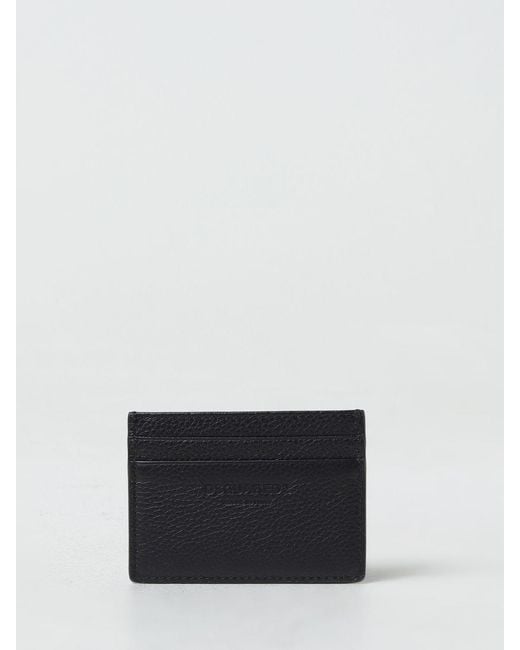 DSquared² White Grained Leather Credit Card Holder for men