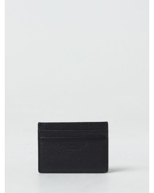 DSquared² White Grained Leather Credit Card Holder for men