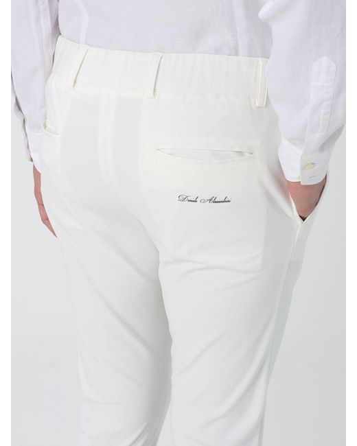 Pantalone di Daniele Alessandrini in White da Uomo