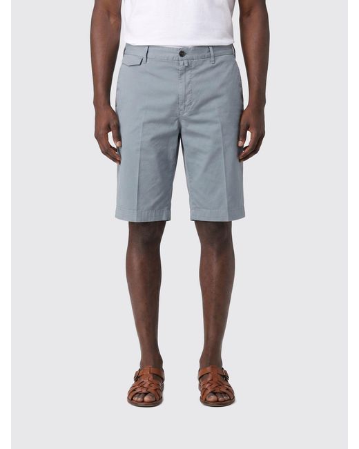 PT Torino Blue Stretch Cotton Chino Trousers for men