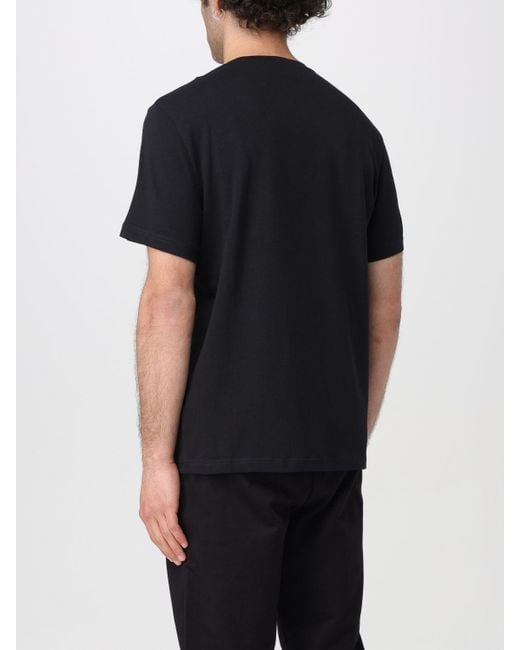 T-shirt di cotone di EA7 in Black da Uomo
