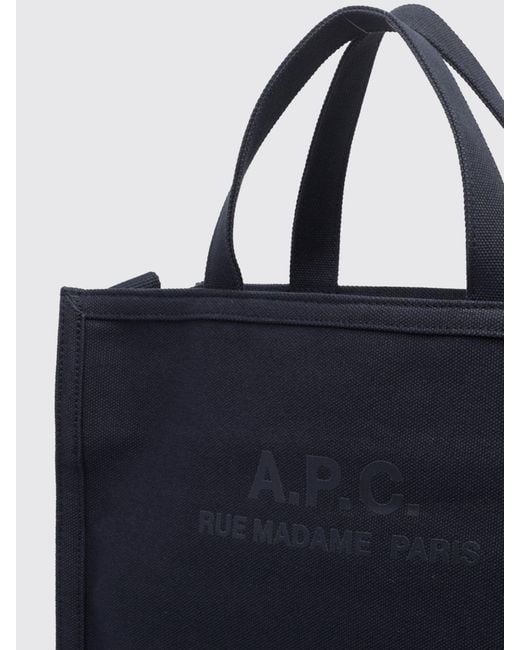 A.P.C. Blue Shoulder Bag for men