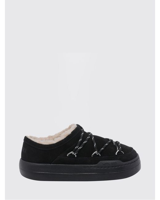 Moon Boot Black Park Suede Slippers