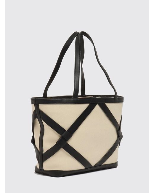 Twinset Natural Cotton Canvas Bag