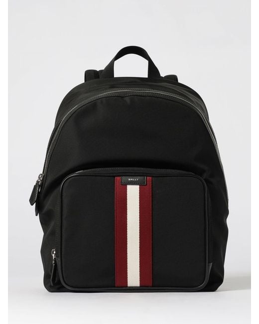 Bally Black Nylon Backpack for men