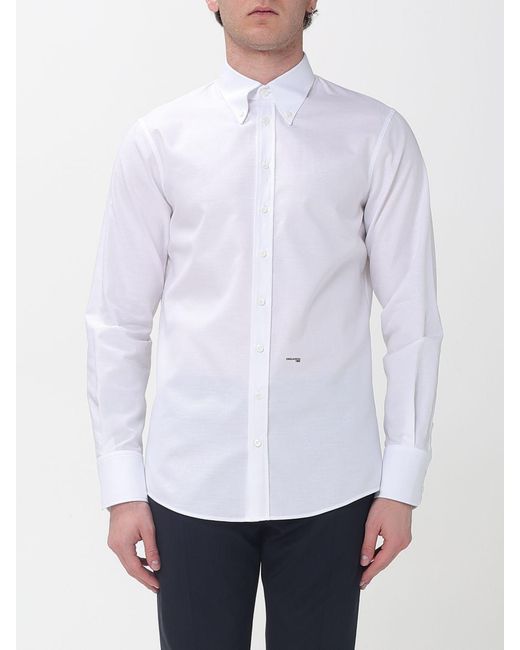 DSquared² White Classic Cotton Shirt for men