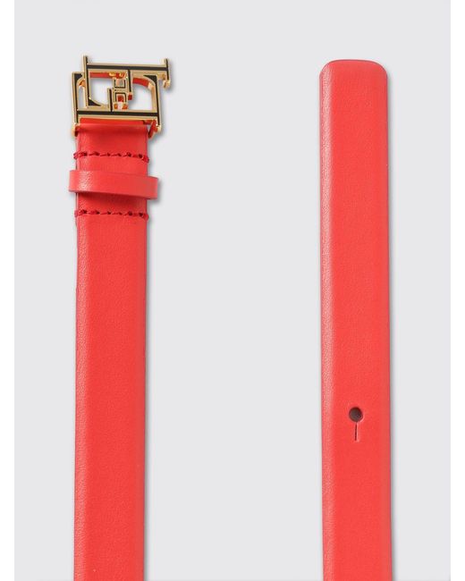 Elisabetta Franchi Pink Leather Belt
