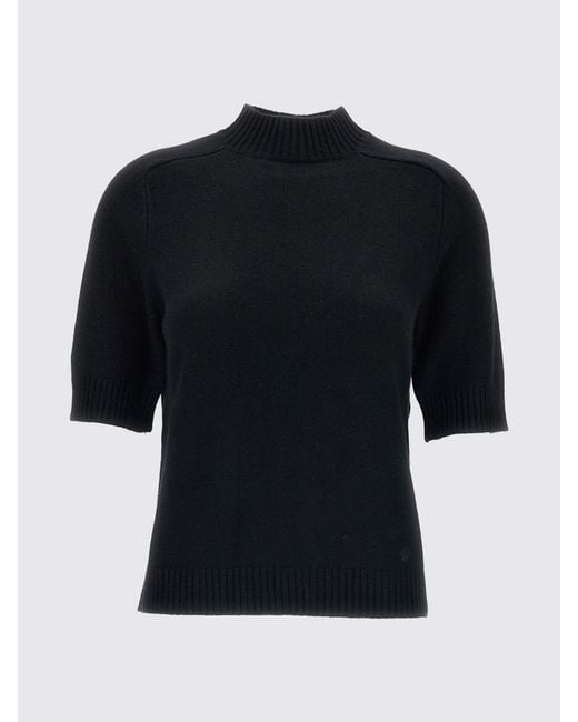 Loulou de Saison Blue Ruth Slim Fit Short-Sleeved Turtleneck