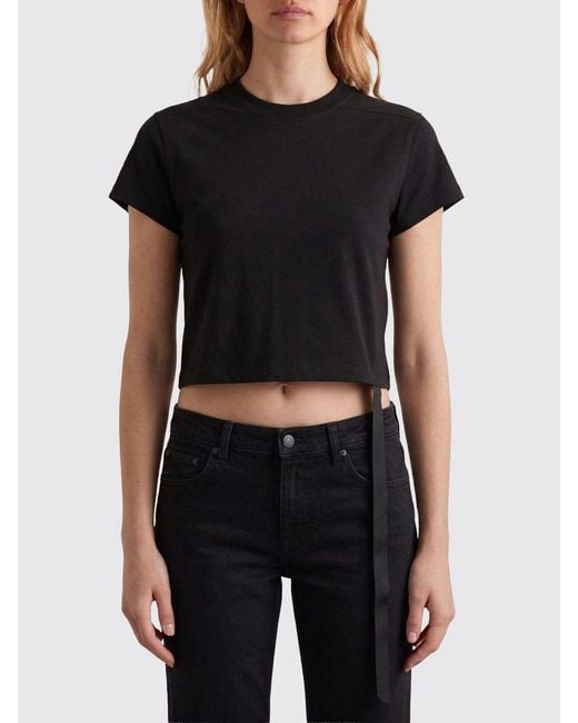 Rick Owens Black Cotton T-Shirts