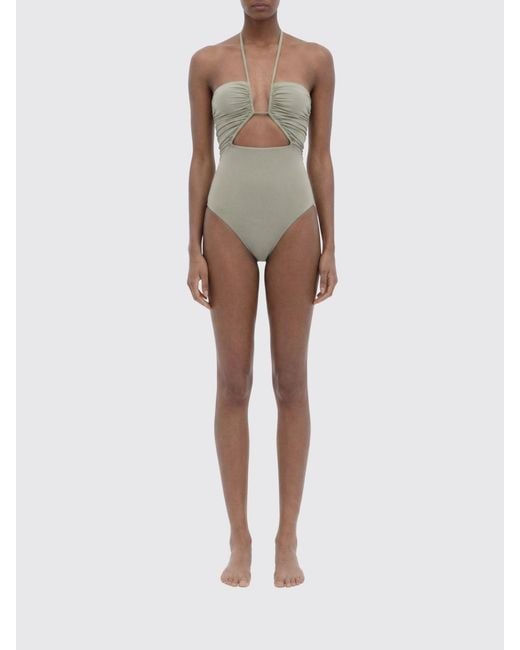 Rick Owens Natural Cut-Out Swimsuit